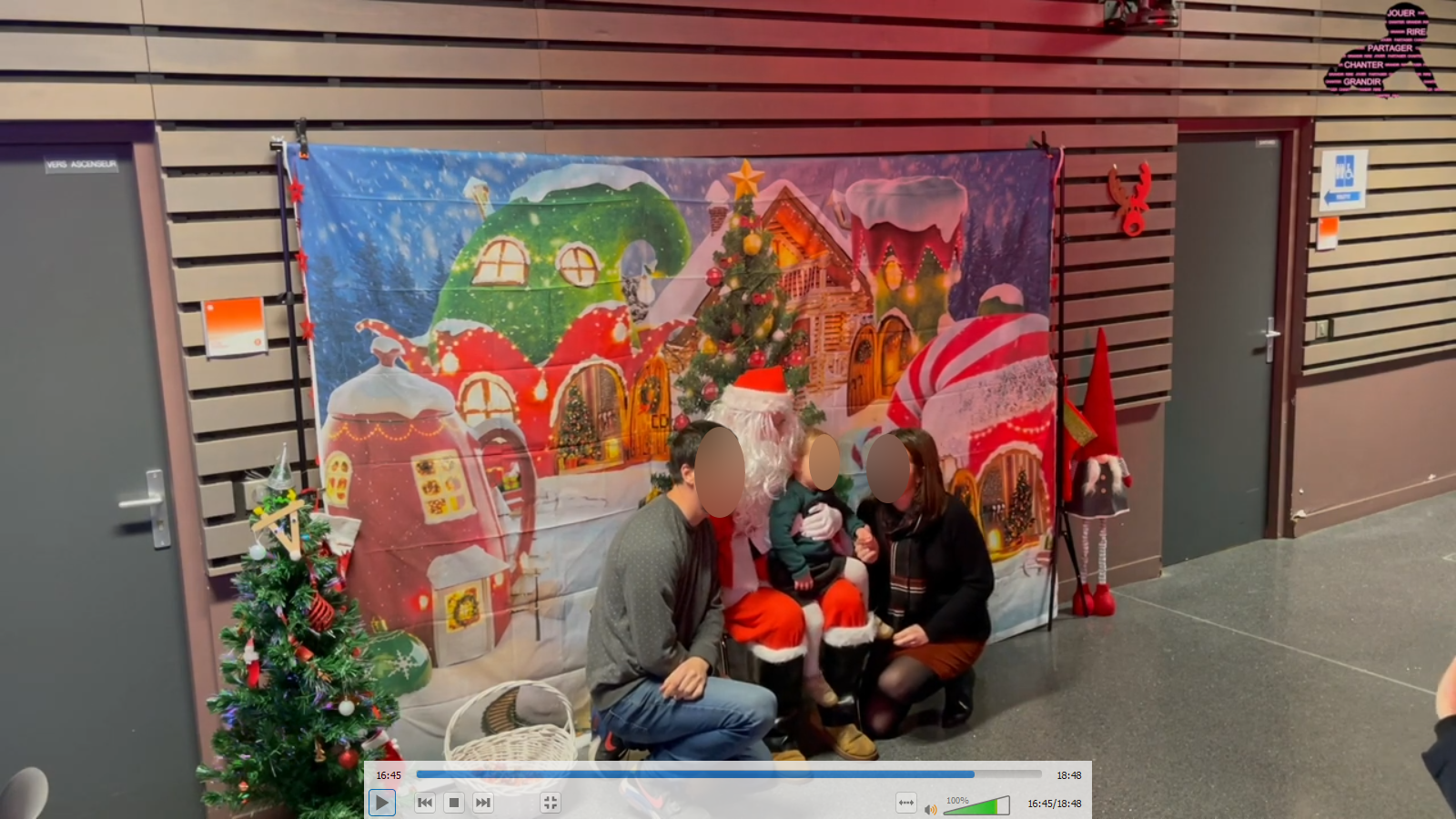Photo avec le Père Noël