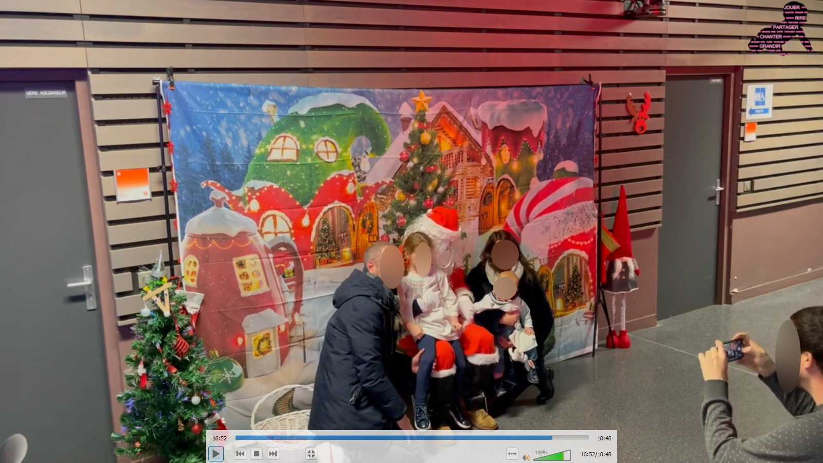 Photo avec le Père Noël